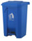 Recycling Dustbin Rubbish Pedal Bin Waste Trash Bin | Foot Pedal Bin Home Bedroom Bathroom Kitchen | Indoor Outdoor Rubbish and Waste Bin with Pedal | Bin Recycling Waste Dustbin (Blue, 80 Litre)