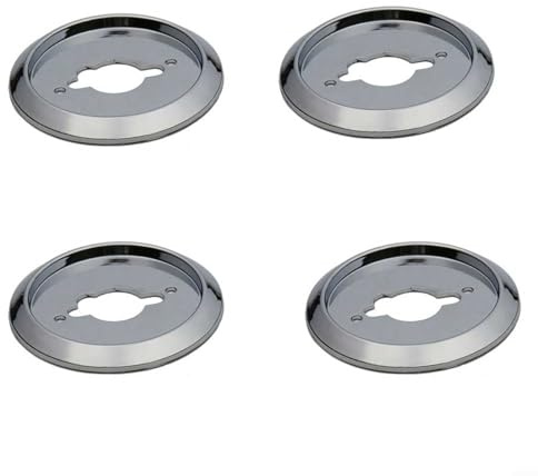 Exquisiter Gasgrill-Knauf, 4-teiliges Set, Design, silberfarben (4 Stück)