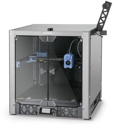 Sovol SV08 Enclosure, 3D Drucker Metall Gehärtetes Glas Offenes Gehäuse Konstanttemperatur Staubdicht Transparentes Gehäuse für SV08 3D Drucker