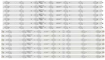 TVKSIPAR LED-Hintergrundbeleuchtungsstreifen, 14 Lampen, Passend For Philips 55 Zoll TV 55PFF5701/T3 LB55072 55PUS6501/12 TPT550U2 EQLSHA.G GJ-2K16-550-D714-V4-L TPT550J1