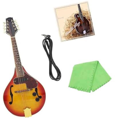 Instrumento Musical Mandolina Mandolina Eléctrica Instrumento Mandolina Caja Eléctrica Mandolina Ecualizador Mandolina Color Atardecer