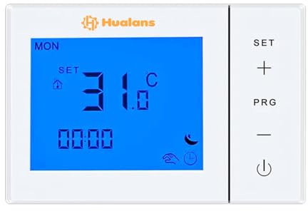 Termostato WiFi per Caldaia a Gas,Termostato Digitale da Parete Cronotermostato Digitale Schermo LCD Retroilluminato Programmabile con Alexa ecc e Telefono APP-AC220V 3A (WIFI(220V))