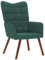 vidaXL Relaxsessel Dunkelgrün Samt, Sessel, Wohnzimmersessel, Relaxsessel, Loungesessel, Loungesessel, Samtsessel, Velvetsessel, Velvet Lounge Chair