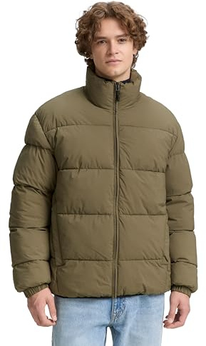 TOM TAILOR Denim Herren Lightweight Pufferjacke mit Stehkragen