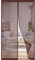 Zanzariera Magnetica 300 x 290 cm Apertura e Chiusura Silenziosa Tenda Totalmente Magnetica per Balcone Soggiorno Camera da Letto, Marrone
