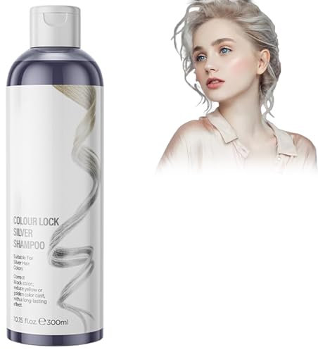 Colour Lock Shampoo, Champú Sellador de Colour 300ml Champú de Depósito de Color, Protector para Cabello Teñido, Refresca y Sella el Color - Para un Tinte Brillante y Duradero (Argent)