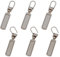 vgggrd 6 Stück Ersatzteile Reißverschluss Zipper, Universal Reißverschluss Zipper für Koffer Mantel Stiefel Jackenrucksäcke (Retro-Farbe)