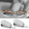ZPSCXQ 2PCS Sunglasses Holder for Car, Car Sunglasses Holder, Car Glasses Holder, Eyeglass Hanger Clip for Car Sun Visor for Different Size Eyeglasses Ticket Card Clip(Grey)