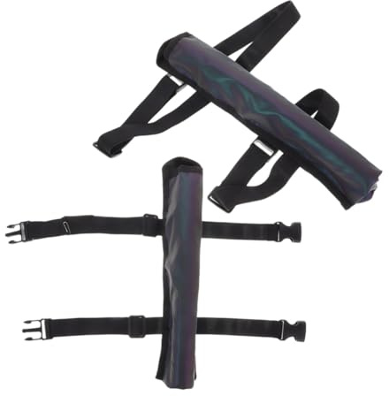 WEKAMOS 2stücke Reflektierende Faltbare Tai Chi Fan Tasche Mit Tragegurt Für Damen Tragbarer Handfächerhalter Schutz Und Organizer Für Kung Fu Yoga Reisen Outdoor Party