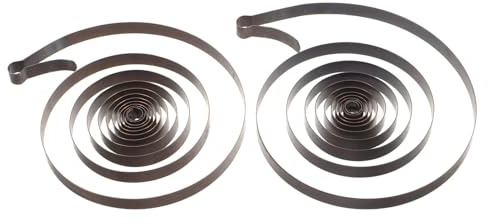 Garneck 2 Stück Ersatz-Zugfedern Aus Stahl Für Mechanische Wecker Und Antike Uhrwerke Präzise Uhrwerksfeder Für Uhrwerk-Reparatur Und Wartung
