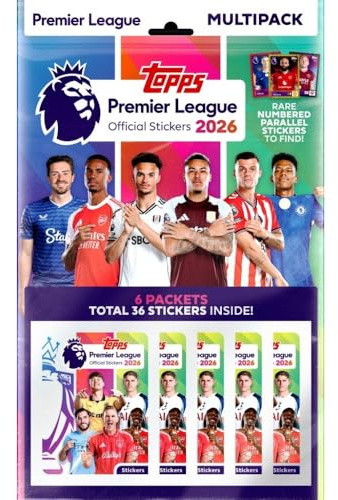 Topps Premier League 2026 Aufkleber-Kollektion, Multipack
