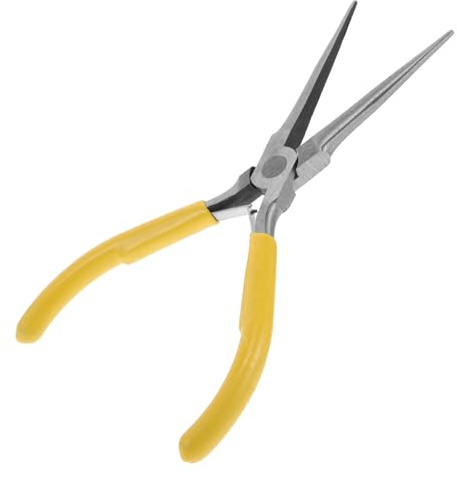 Pinza Sagomatrice per Unghie Gel e Cristallo, Gialla in Alluminio | Uso Domestico e Salone, Riutilizzabile e Facile da Pulire, per Tecnici e Utenti Casa