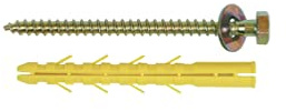 ING Fixations - Cheville parabole Diamètre 12 mm x130 mm. Sachet de 4