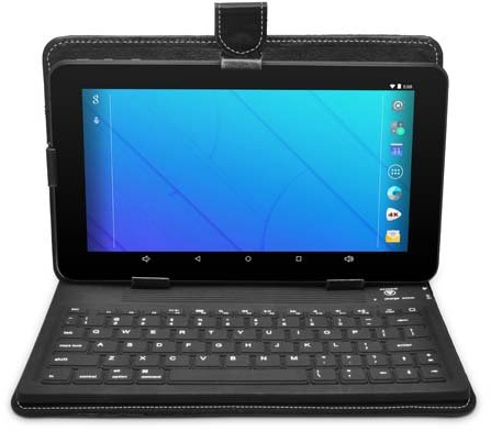 Ematic EUK910 Bluetooth-Tastatur für 9 Zoll Tablets, Schwarz