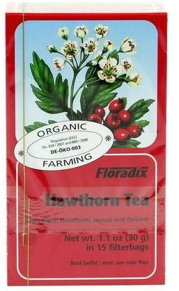 Floradix Hawthorn Organic Herbal Tea 15 filterbags-12 Pack