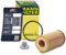 1x Ölwechsel Set - MANN ÖLFILTER + Ölablass-Schraube + LIQUI MOLY Ölwechsel-Anhänger
