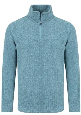Weird Fish Newport 1/4 Zip Ribbed Fleece Smoked Blue Size 2XL. (Jumper/Sweater/Fleece)