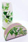 Set Portabicchieri Portatovaglioli di Plastica Linea Fiori Edere Ceramica Realizzata e Dipinta a Mano Le Ceramiche del Castello Nina Palomba Pezzo Unico Dimensioni 23 x 19 cm