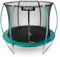 Gartentrampolin 244 cm Trampolin Kinder Trampolin Komplettset mit Innensicherheitsnetz Leiter Federabdeckung Sprungmatte