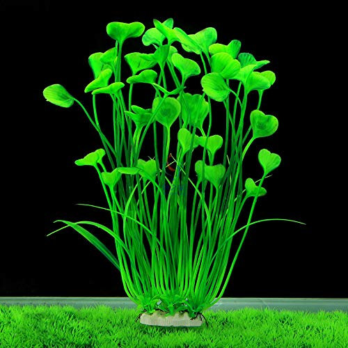 BSGP Plantes aquatiques artificielles en plastique pour aquarium Vert