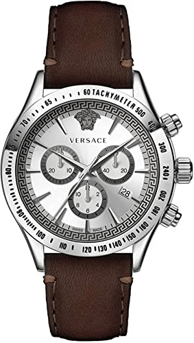 Versace Herrenuhr Chronograph Quarz aus Leder - VEV700119
