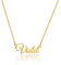 MONOOC Custom Name Necklace Personalized, 14K Gold Plated Personalized Name Necklace Gold Rose Gold Silver Color Stainless Steel Name Plate Necklace for Women gals Men, Customized Name Word Necklace,