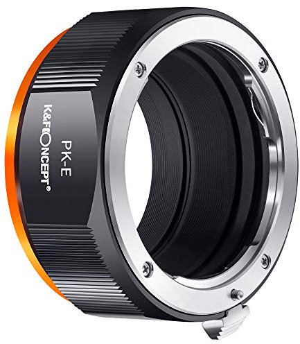 K&F Concept Lente Mount Adattatore Manuale Fuoco: Compatibile con Pentax K (PK) Lente a Sony E Mount Corpo Fotocamera