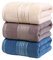 Hotgreenpepper 3 Serviette de Bain Drap de Bain en 100% Coton, Grande Taille Douce Luxe et Très Absorbant, pour Douche Natation Salle de Bains Hôtel Voyage (70x140CM, Bleu+Gris+Beige)