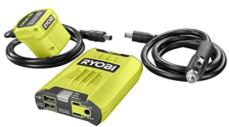 RYOBI ONE+ 18V 120-Watt 12V Automotive Power Inverter with Dual USB Ports RYI120A