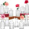 Kleine Vasen Set 12er Mini Vase Glas Vintage Hochzeit Kristalle Klare Blumenvase Verschiedene Groessen Modern Schmal Glasvasen Tischdeko Fur Blumen Deko Wohnzimmer Bad Muttertagsgeschenk