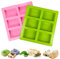 2 Pezzi Stampi per Sapone, Stampi in Silicone, Rettangolari Stampi Sapone 6 Cavità Stampi per Saponette Fatte a Mano, Torte, Cioccolato, Biscotti, Cubetti di Ghiaccio, Fai da Te