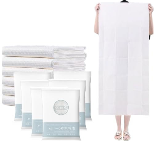 YIDUHAO Asciugamani da bagno usa e getta, asciugamani da viaggio portatili, in morbido cotone, per hotel, bagno, spa, viaggi, altamente assorbenti, grandi dimensioni