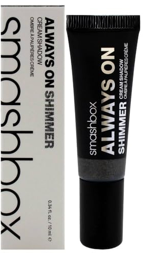 Always On Shimmer Cream Eye Shadow - Charcoal by SmashBox for Women - 0.34 oz Eye Shadow