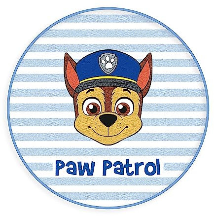 Herding Teppich, Paw Patrol, Ø 90 cm, Oberseite aus 100% Polyamid