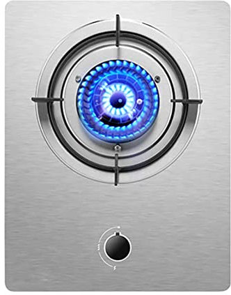 placa de gas Placa de gas integrada, quemadores individuales para cocinar, placa de cocina de acero inoxidable Cocina de mesa, para calentar, cocinar, hervir, freír, hervir a fuego lento [Clase d