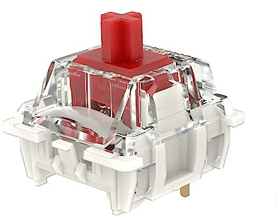 Gateron G Red Pro 3.0 Switches Pre-lubed 3pin RGB SMD Linear für Gaming Mechanische Tastatur (108 Stück, Pro Red 3.0)