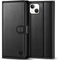 Handyhülle für iPhone 14 Hülle Premium PU Leder iPhone 14 Case Klapphülle Brieftasche Kartenfach Ständer Magnet Handytasche Schutzhülle für iPhone 14 (6,1 Zoll) - Schwarz