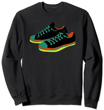 Künstlerisches Sneaker-Schuh-Design Sweatshirt
