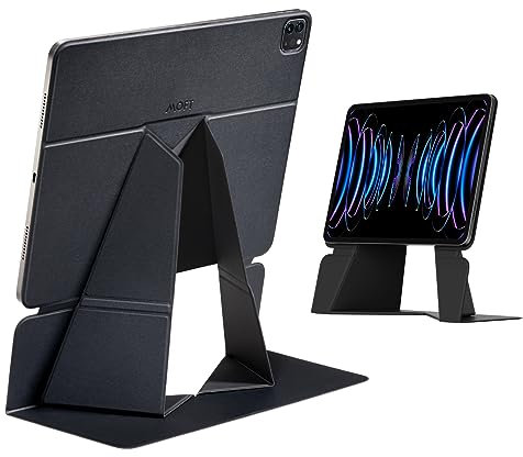 MOFT Tablet Ständer für den Schreibtisch, Leder Folio Verstellbarer iPad Ständer Magnetische Hülle mit Mehreren Betrachtungswinkeln, Auto Wake/Sleep, Kompatibel mit iPad Pro 12.9-in 2022/2021/2020