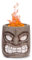 Roundfire Tiki 2 Tisch-Feuerstelle – Ethanol-Feuerstelle, Feuerschale, Mini-Kamin für Innen & Garten – Bio-Ethanol-Kraftstoff