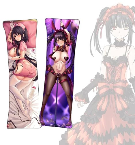 FDSAD Anime Kissenbezüge Date a Live Tokisaki Kurumi Anime Dakimakura Lebensgroßer doppelseitiger Körper Kissenbezug