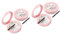 MAGICLULU 4 Sets Box Highlight Box Mit Spiegel Make-up-etui Mit Pinsel Nachfüllbarer Lidschattenbehälter Für Beauty-produkte Unterverpackungsbox