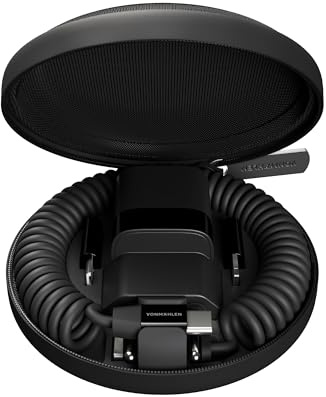 VONMÄHLEN allroundo® GaN - All-in-One Ladekabel - Elektronisches Kabel, Universell für Smartphones & Mobile Endgeräte, 6 in 1 Multiladekabel, Schnellladung, Reiseetui Inklusive