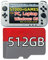 512GB RetroBat Spielkartensystem für Handheld Spielkonsole Windows OS, Game Card Retro Game Batocera System Emulator für PC Laptop, Retro Game Card für Windows, MSI Claw, Legion Go