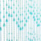 GeeComfy Crystal Beaded Curtain 35.5 x 79 Inches 45 Strands Acrylic Hanging Door Beads String Curtain Room Divider for Doorway Window Living Room Bedroom Decor, Wave Pattern - Teal