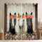ZZTBQ Pferd Pferde Blume Kinder Blickdichte Vorhänge 3D Tier Pferde Motiv 2 Stück Kinderzimmervorhänge Mit Ösen 100x140cm Für Jungen Mädchen Kinder Schlafzimmer