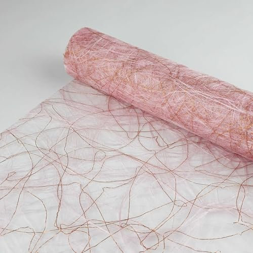 Sizoweb Deluxe Tischläufer Tischband 30 cm x 5 Meter Rosa Dekoration Dekor