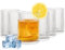WOPPLXY Ribbed Drinking Glasses Set of 6, 280ml Vintage Origami Style Glassware Cup, Clear Drinking Glass Tumblers for Coffee, Soda, Cocktail, Juice