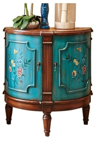 GUERNSEY Anrichte Home Retro Veranda Schrank bemalt Foyer Eingang Massivholz Esszimmer Seite Dekoration Lagerschrank Buffetschrank