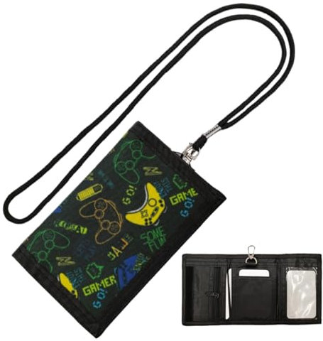 XPEX Geldtasche Jungen Brustbeutel Geldbeutel Portmonee Portemonnaie Geldbörse Münzbeutel für Reisen und Spielkonsole